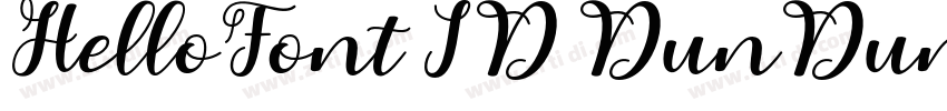 HelloFont ID DunDunT字体转换